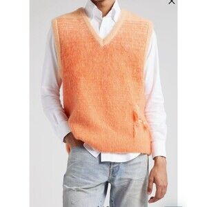 John Elliott Distressed Gradient Mohair & Wool Blend Sweater Vest Size 3